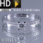 Estate 0.25 Carat Natural Round Genuine Diamond Engagement Ring 14k White Gold