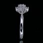0.45 Carat Natural Round Cut Claw Genuine Diamond Engagement Ring 18k White Gold