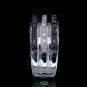0.65 Carat Natural Round Cut Pave Genuine Diamonds Ring 18k Black & White Gold