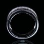 0.65 Carat Natural Round Cut Pave Genuine Diamonds Ring 18k Black & White Gold