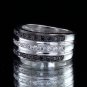 0.65 Carat Natural Round Cut Pave Genuine Diamonds Ring 18k Black & White Gold