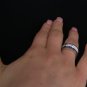 0.65 Carat Natural Round Cut Pave Genuine Diamonds Ring 18k Black & White Gold