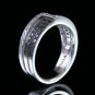 0.60 Carat Natural Round Cut Pave Genuine Diamonds Ring 14k Black & White Gold