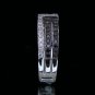 0.60 Carat Natural Round Cut Pave Genuine Diamonds Ring 14k Black & White Gold
