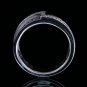 0.60 Carat Natural Round Cut Pave Genuine Diamonds Ring 14k Black & White Gold