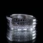 0.60 Carat Natural Round Cut Pave Genuine Diamonds Ring 14k Black & White Gold