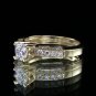 0.90 Carat Natural E SI2 Round Genuine Diamonds Engagement Ring 14k Yellow Gold