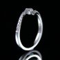 0.35 Carat Natural VS-SI Round Genuine Diamonds Engagement Ring 18k White Gold