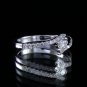0.35 Carat Natural VS-SI Round Genuine Diamonds Engagement Ring 18k White Gold
