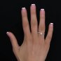 0.35 Carat Natural VS-SI Round Genuine Diamonds Engagement Ring 18k White Gold