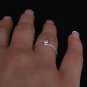 0.35 Carat Natural VS-SI Round Genuine Diamonds Engagement Ring 18k White Gold
