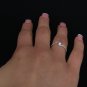 0.35 Carat Natural VS-SI Round Genuine Diamonds Engagement Ring 18k White Gold