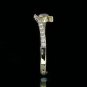 0.35 Carat Natural VS-SI Round Genuine Diamonds Engagement Ring 18k Yellow Gold