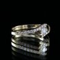 0.35 Carat Natural VS-SI Round Genuine Diamonds Engagement Ring 18k Yellow Gold