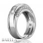 Estate 1.15 Ct Invisible Natural Baguette & Round Cut Genuine Diamonds Ring 18k