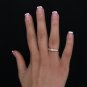 0.25 Carat Natural VS-SI Row Round Cut Genuine Diamonds Engagement Ring 18k Gold