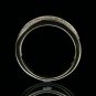 0.25 Carat Natural VS-SI Row Round Cut Genuine Diamonds Engagement Ring 14k Gold