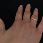 0.25 Ct Natural VVS-VS Row Round Cut Genuine Diamonds Engagement Ring 18k Gold