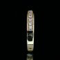 0.25 Ct Natural VVS-VS Row Round Cut Genuine Diamonds Engagement Ring 14k Gold