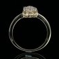 0.30 Carat E-F SI Natural Genuine Round Diamonds Engagement Ring 18k Yellow Gold