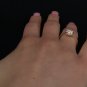 0.30 Carat E-F SI Natural Genuine Round Diamonds Engagement Ring 18k Yellow Gold