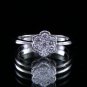0.30 Ct E-F VS-SI Natural Round Cut Genuine Diamonds Engagement Ring 18k Gold