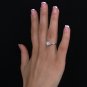 0.30 Ct E-F VVS-VS Natural Round Cut Genuine Diamonds Engagement Ring 18k Gold