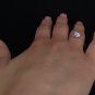 0.30 Ct Natural Flower Pave Round Cut Genuine Diamonds Engagement Ring 14k Gold