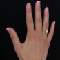 0.30 Ct Natural Flower Pave Round Cut Genuine Diamonds Engagement Ring 14k Gold
