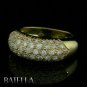 Estate 0.95 Ct Natural Pave Round Cut Genuine Diamonds Ring Band 18k Yellow Gold