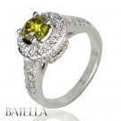 Estate 1.03 Ct Natural Vintage VVS2 Round Diamond Engagement Hallo Ring 18k Gold
