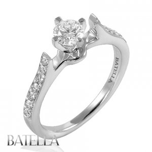 Estate IGL Certified 0.60 Ct Natural Round Genuine Diamond Engagement Ring 18k