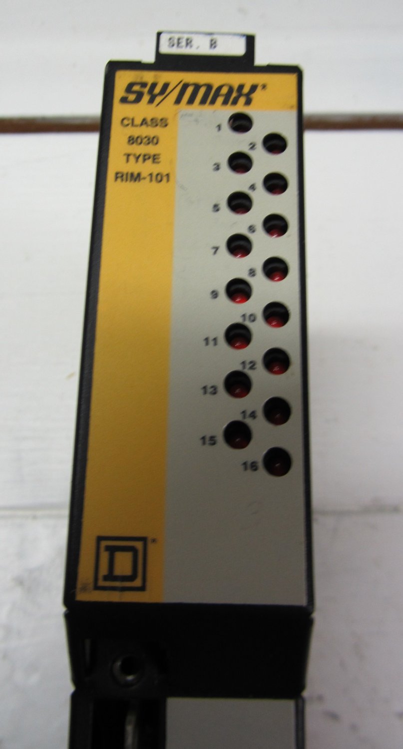 Square D Sy/Max 8030-RIM101 Input Module RIM101 RIM-101  Ser. B SyMax