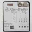 Allen Bradley 700-HA32A1 Relay 10 AMP 120 VAC 50/60HZ DPDT SER. A Type H 700HA32