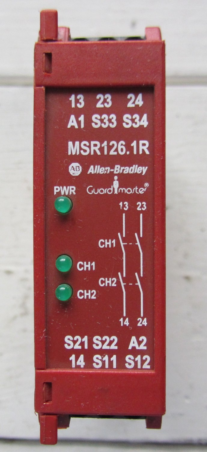 Allen Bradley Guard Master 440R-N23120 Safety Relay MSR126.1R 24 VDC ...