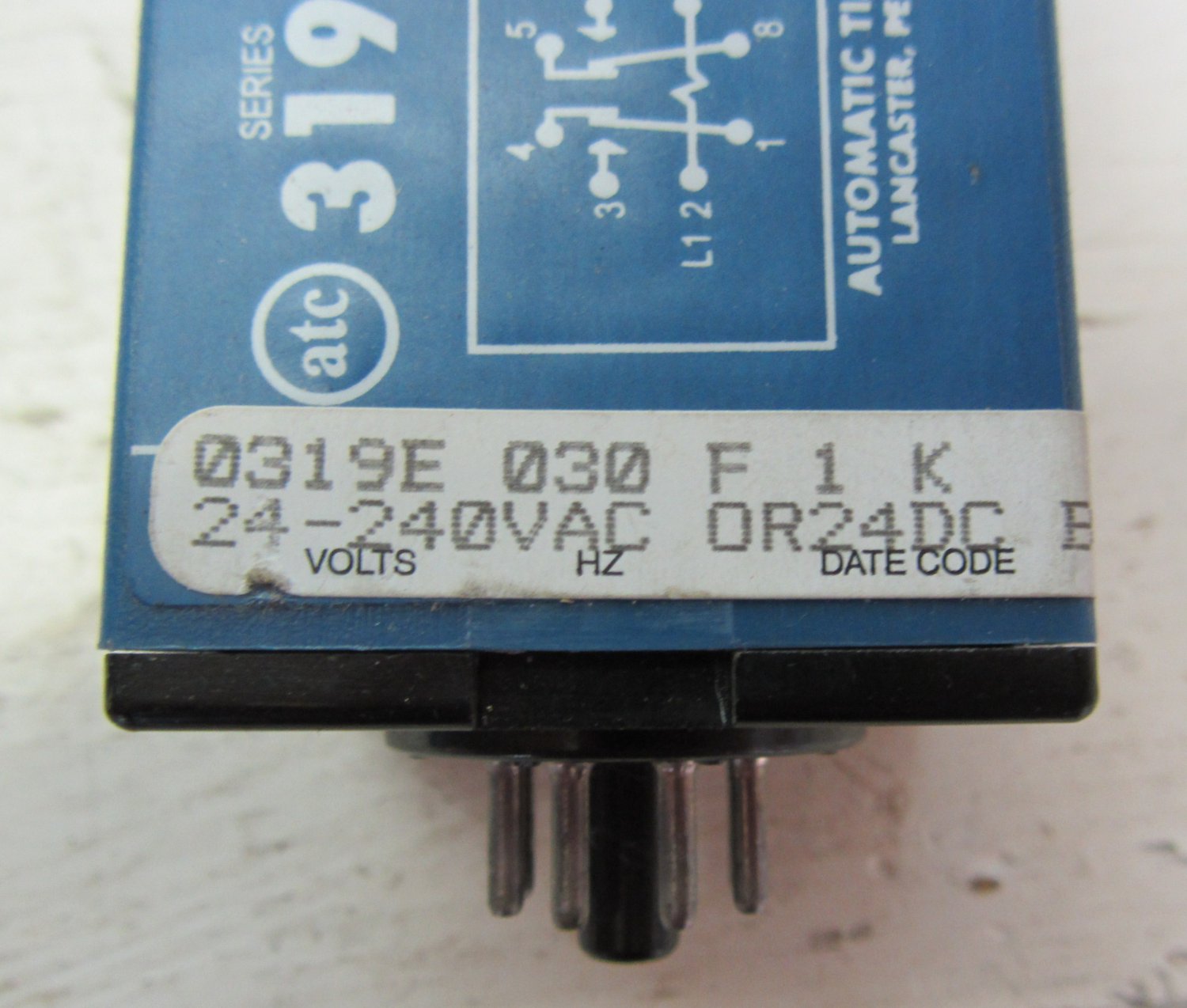 ATC 0319E030F1K 24 240 VAC Time Delay Relay 24VDC MULTIRANGE Ranger