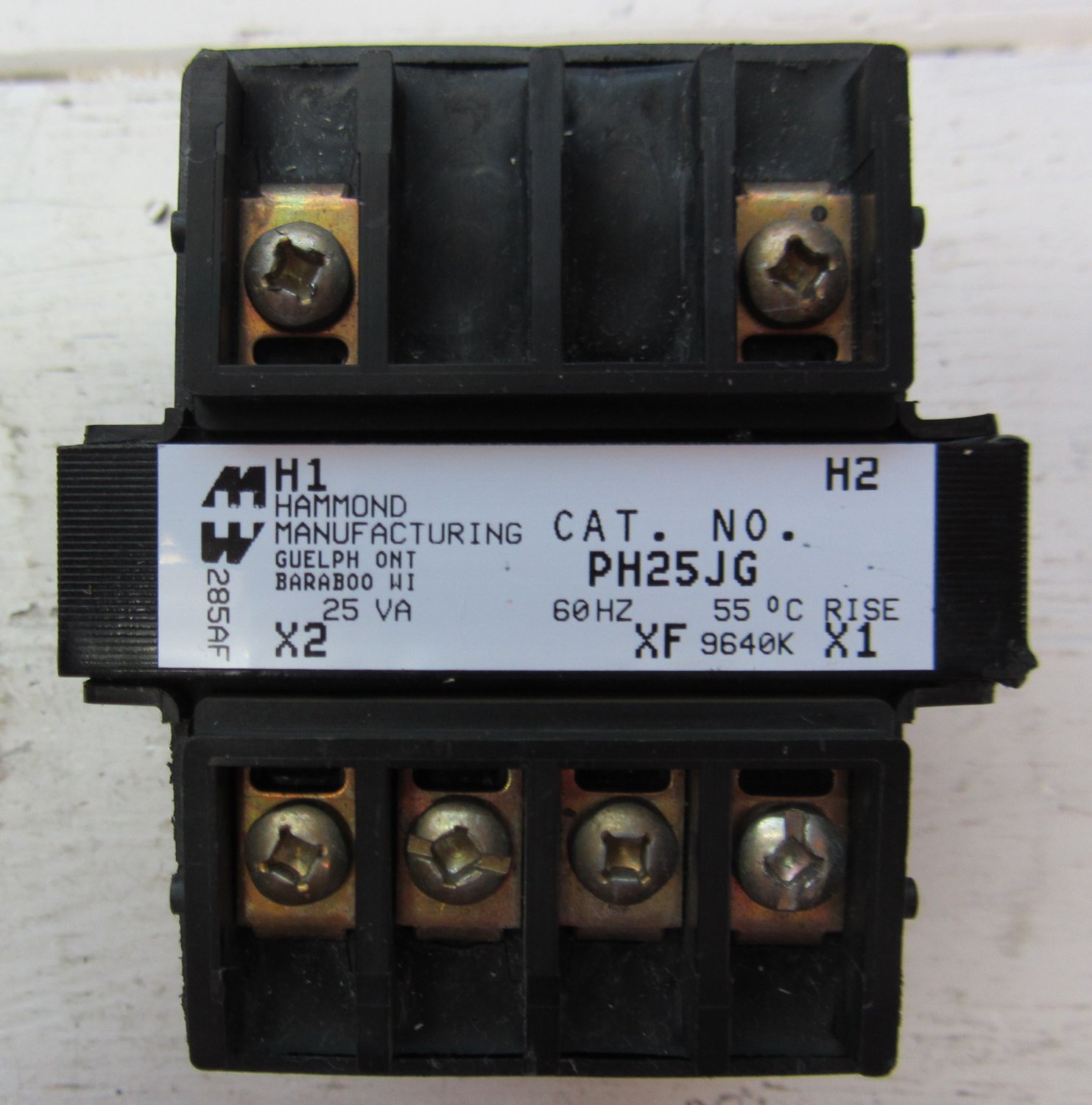 Hammond Manufacturing 25 VA Single Phase Control Transformer 120 VAC to ...