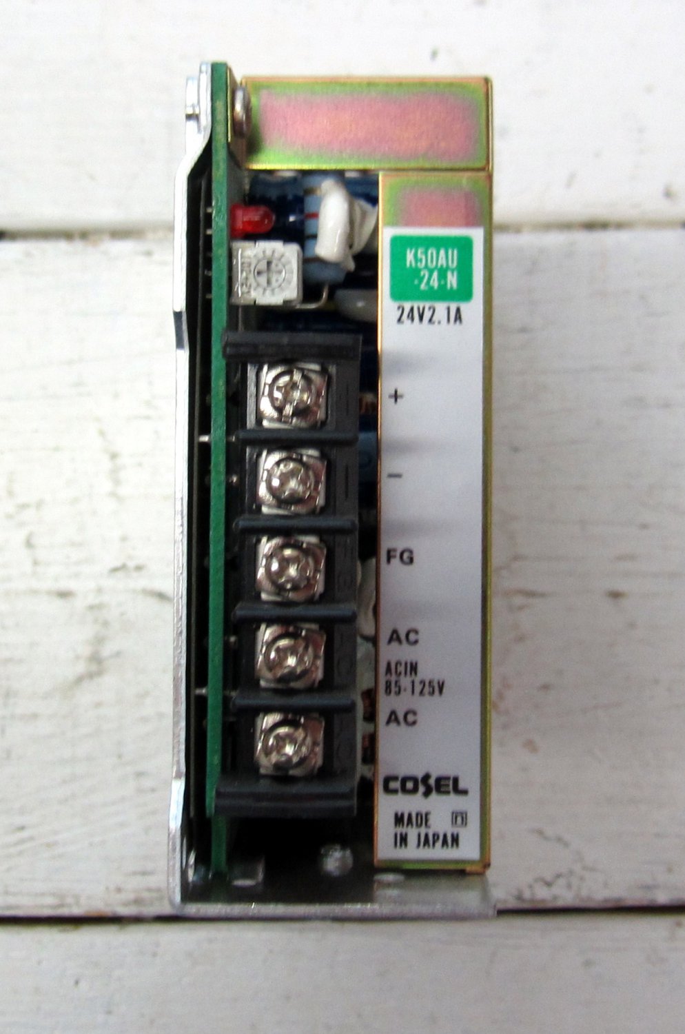 Cosel K50AU-24 24 VDC 2.1 Amp Switch Power Supply 85 - 125 VAC Input K50AU-24-N K50AU