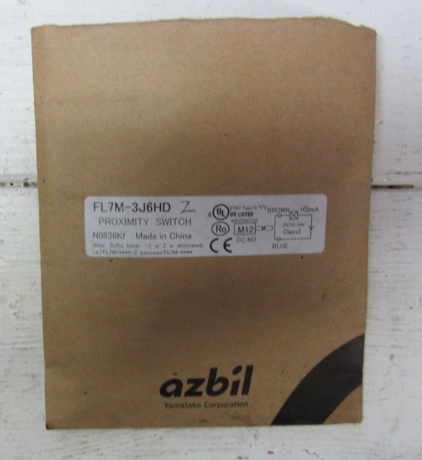 Honeywell Yamatake FL7M-3J6HD Proximity Sensor Switch M12 FL7M3J6HD