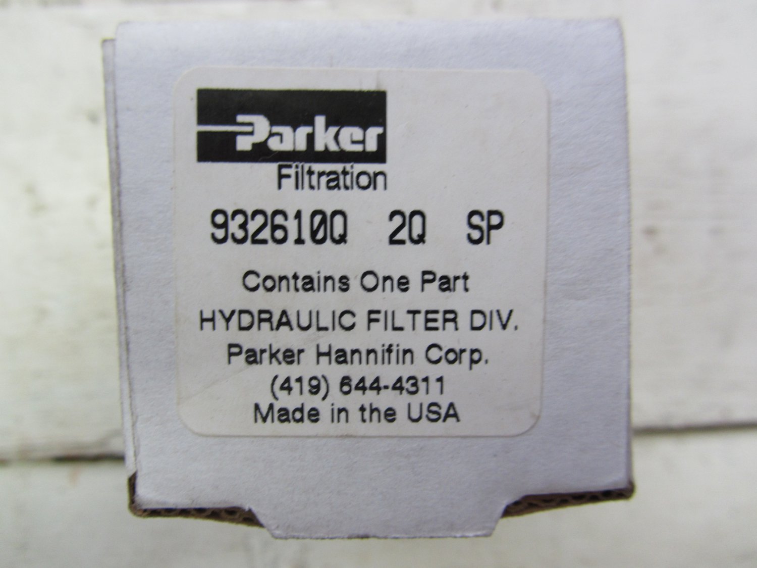 Parker 932610Q 2Q SP Hydraulic Filter Assembly