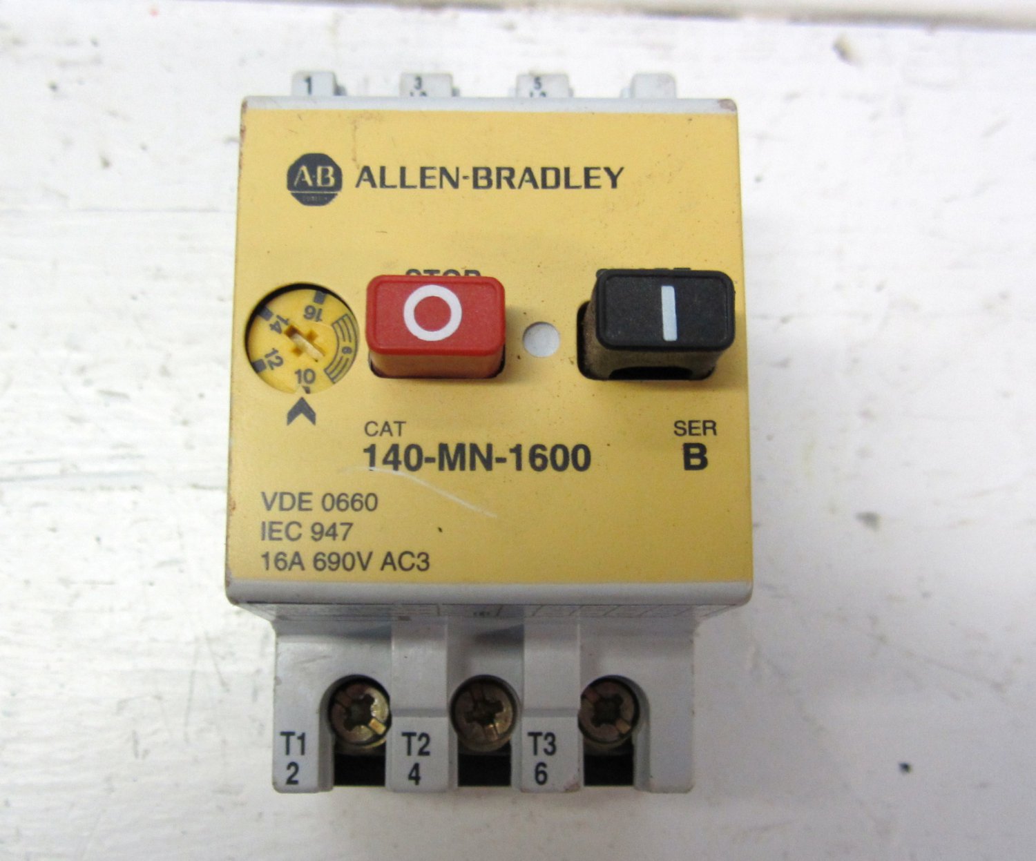 Allen Bradley 140MN1600 Manual Motor Starter 10 16 amp Overload 3