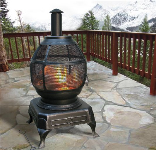 Small Pot belly Outdoor Cast Iron leg Fireplace Stove
