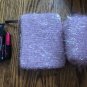 Mac Cosmetics LOT OF 3 ITEMS PINK TINSEL BAGS + Viva Glam Sia Lipstick