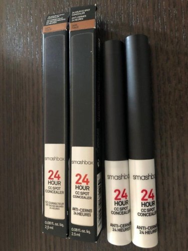 2 X SMASHBOX 24 Hour CC Spot Concealer ~ DARK ~