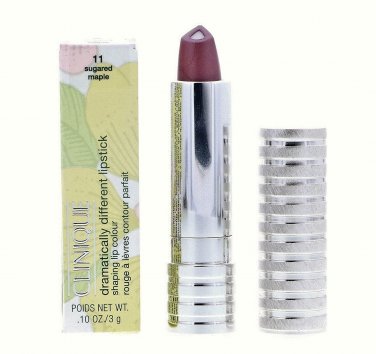 2 X CLINIQUE DRAMATICALLY DIFFERENT LIPSTICK  ~ 11 SUGARED MAPLE ~  NEW IN BOX