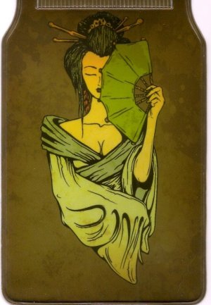 Vintage Geisha Lady Smart Card Holder Wallet