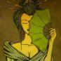 Vintage Geisha Lady Smart Card Holder Wallet