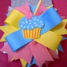 Cupcake stacked bow