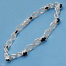 Silver Sapphire Bracelet.