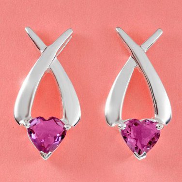 Silver Amethyst Earrings